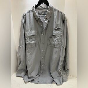 Columbia Gray Casual Button Down Shirt